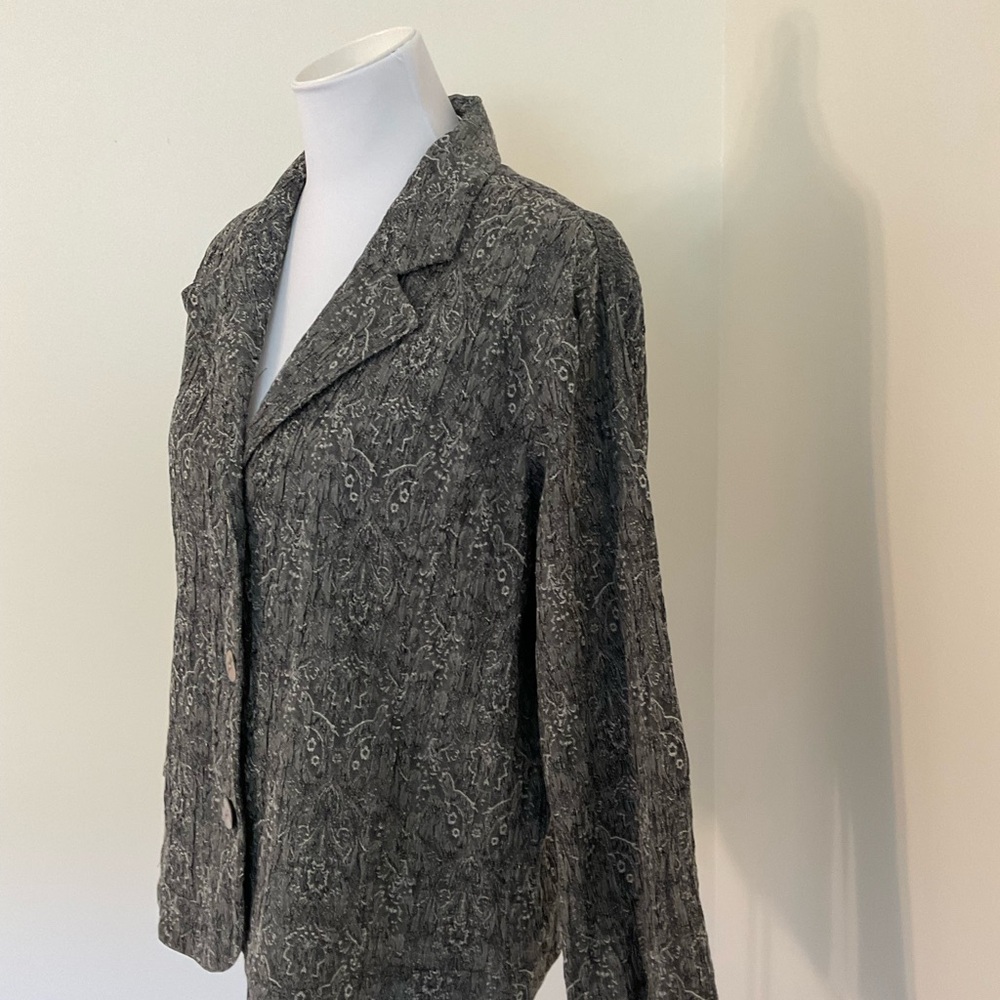 Chico's Gray Patterned Jacket - image 4